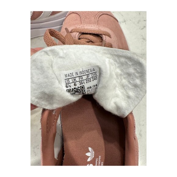 adidas Gazelle Bold J Big Kids Sneakers Light Pink/White Size 6.5 (women's 7.5) - Picture 5 of 6